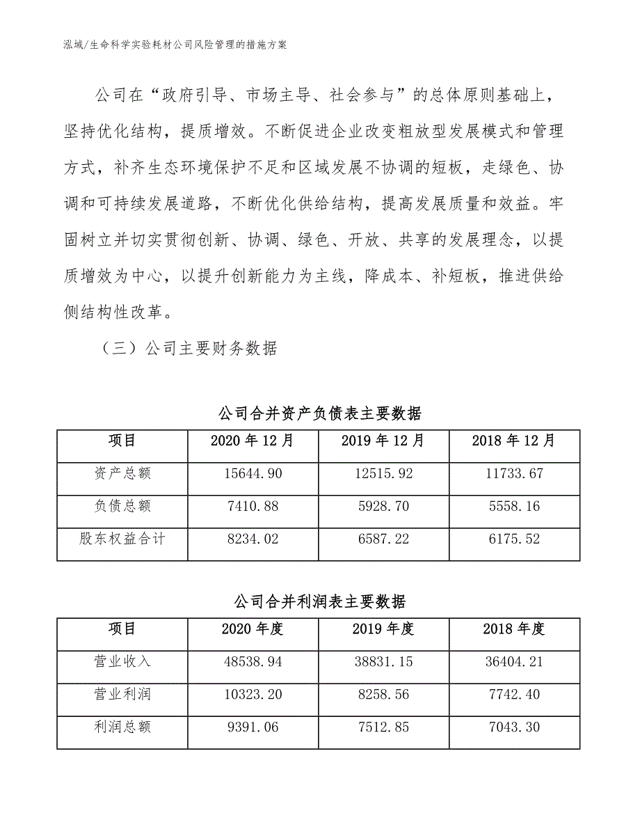 生命科学实验耗材公司风险管理的措施方案（范文）_第4页