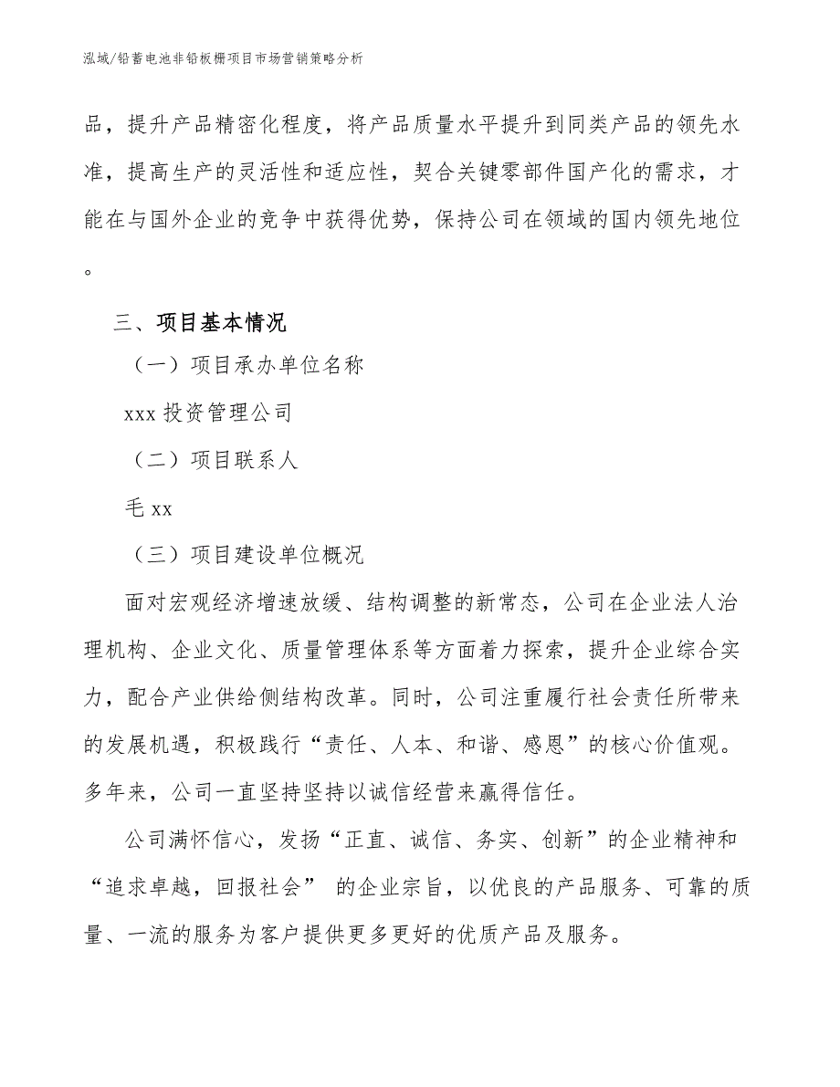 铅蓄电池非铅板栅项目市场营销策略分析（范文）_第3页