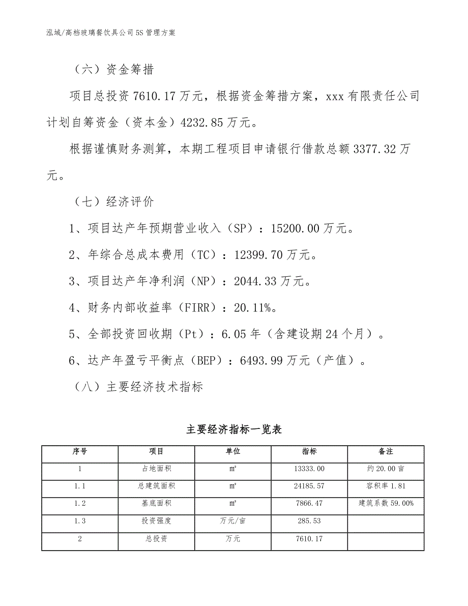 高档玻璃餐饮具公司5S管理方案_参考_第3页