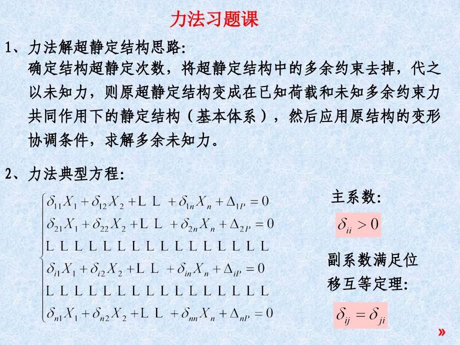 力法习题课及对称性的利用_第1页