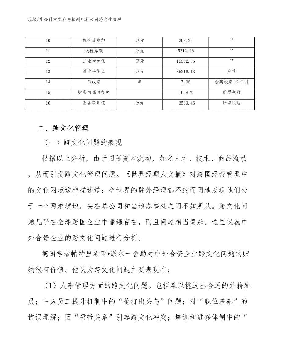 生命科学实验与检测耗材公司跨文化管理_第5页