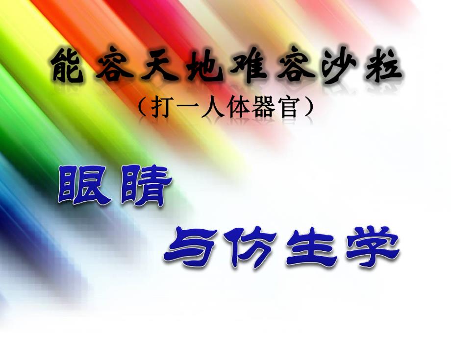 眼睛与仿生学课件_第1页