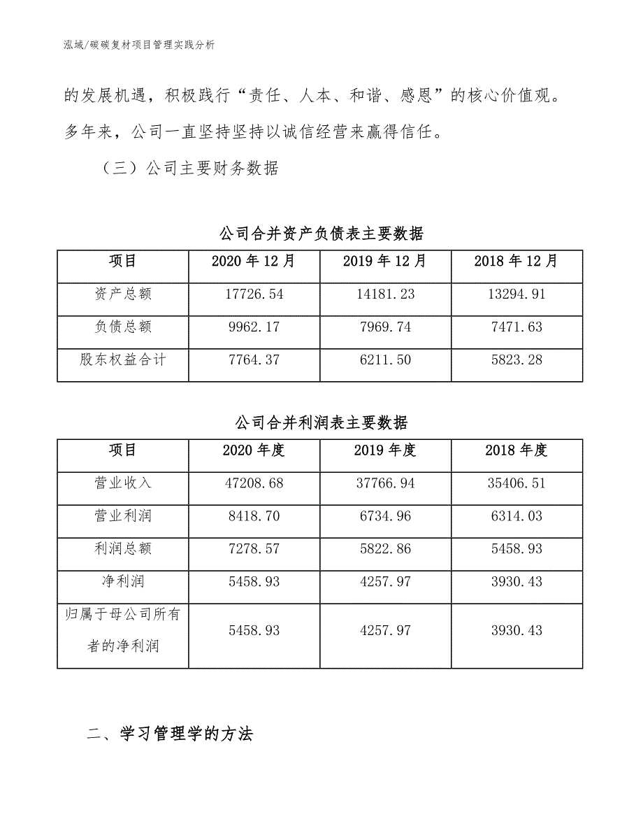 碳碳复材项目管理实践分析_范文_第4页