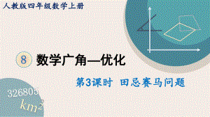 2022人教版四年级数学上册PPT课件数学广角-优化第3课时 田忌赛马问题