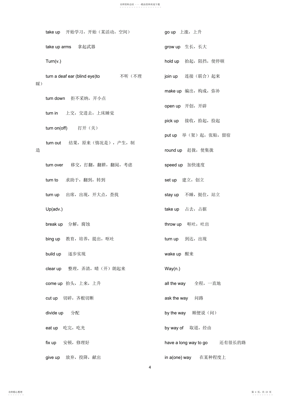 插本英语考前冲刺：短语总结_第4页