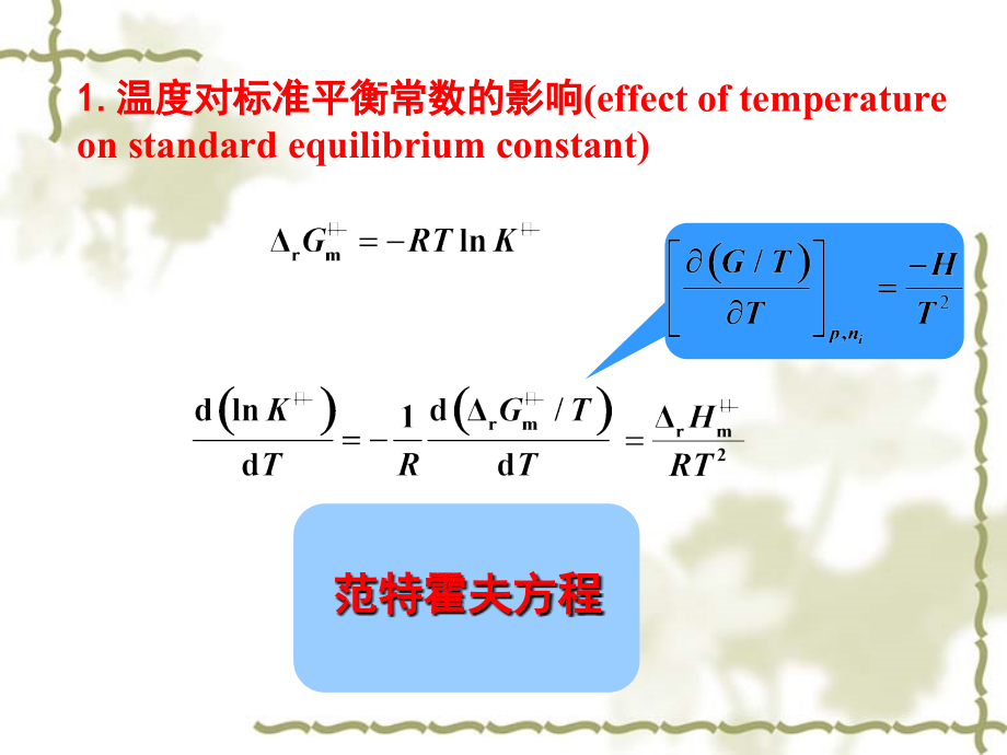 温度对平衡常数的影响PPT课件_第2页