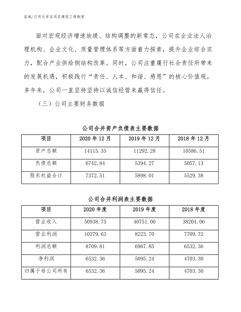 日用化学品项目建筑工程制度【范文】_第3页