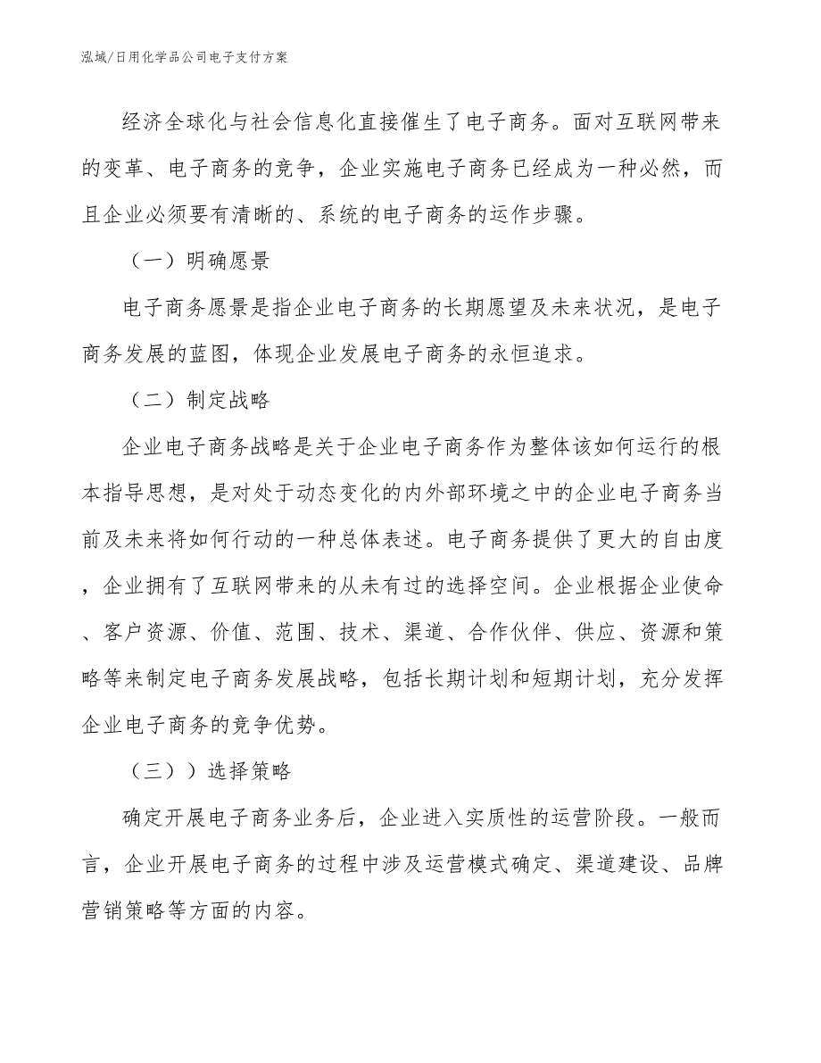 日用化学品公司电子支付方案_参考_第2页