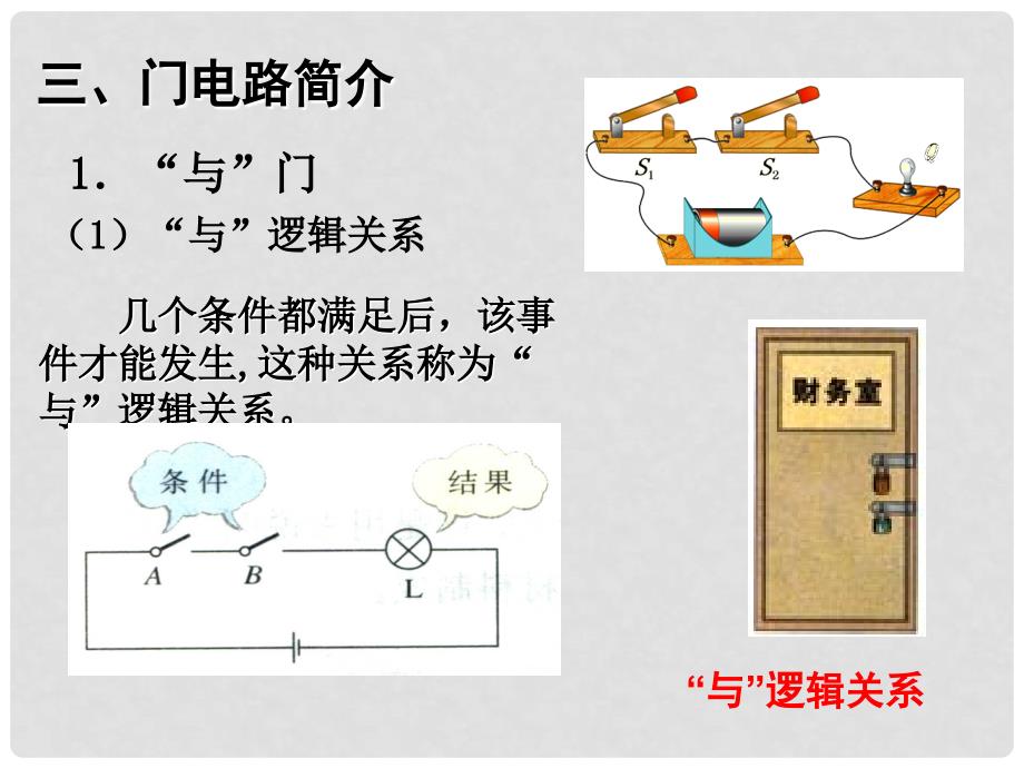 辽宁省北票市高中物理 第2章 恒定电流 2.11 简单的逻辑电路课件 新人教版选修31_第3页