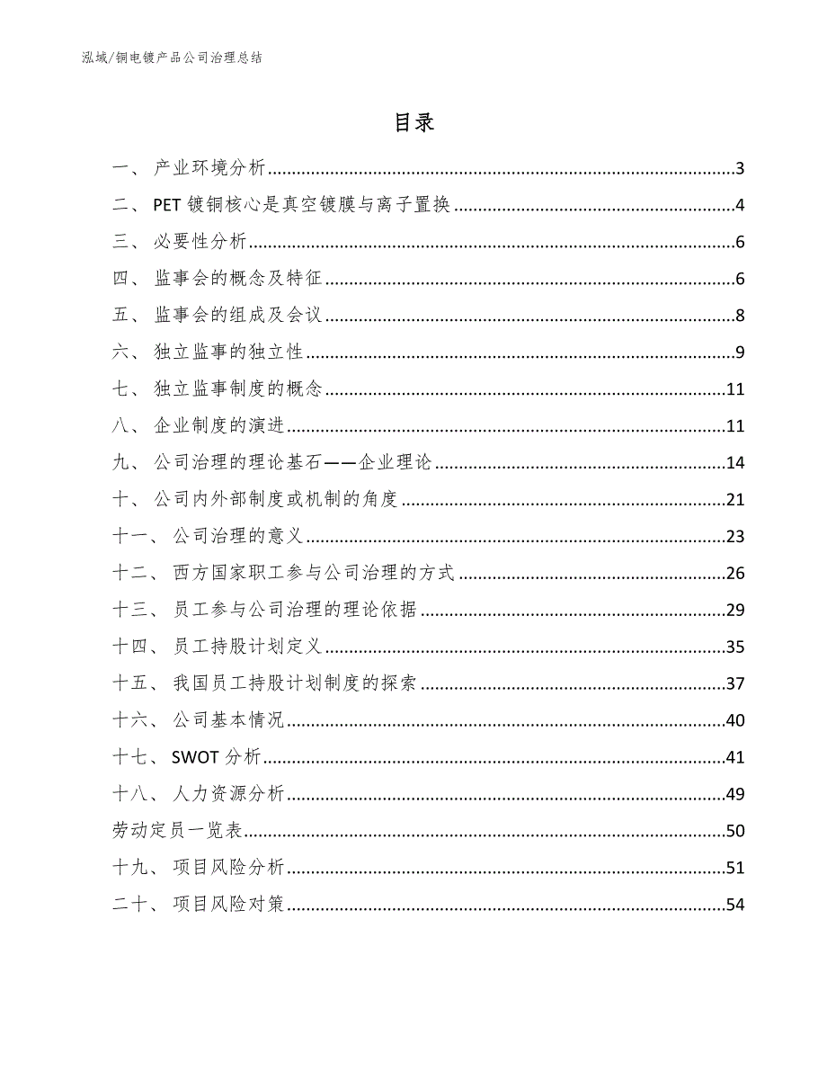 铜电镀产品公司治理总结【范文】_第2页