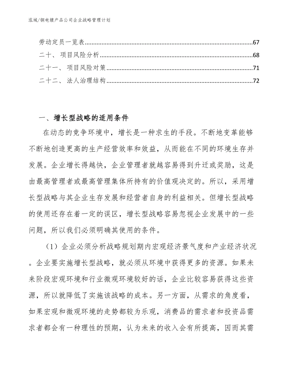 铜电镀产品公司企业战略管理计划_参考_第2页