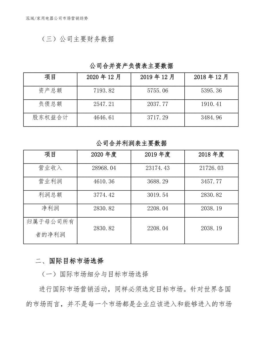 家用电器公司市场营销趋势（范文）_第3页