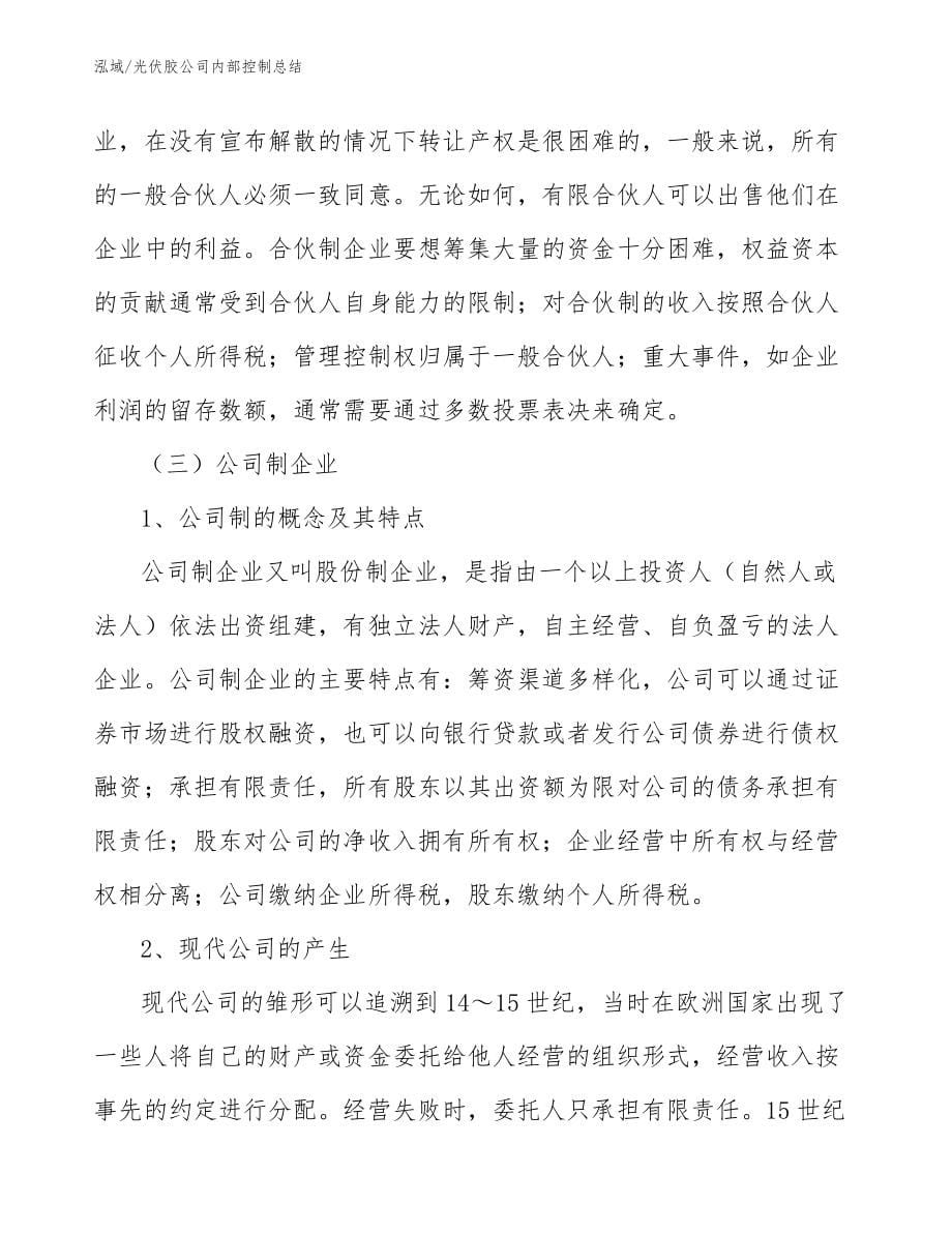 光伏胶公司内部控制总结（参考）_第5页