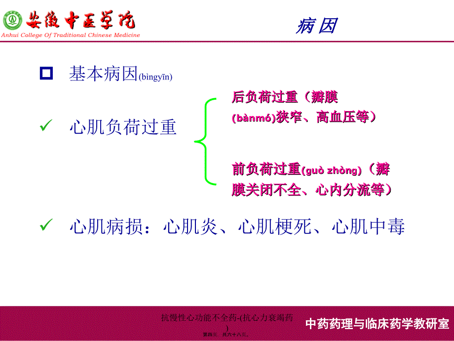 抗慢性心功能不全药-(抗心力衰竭药)课件_第4页