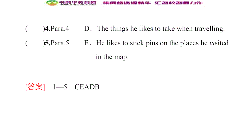 同步外研英语必修四新突破课件：Module 5 Section Ⅳ　Using Language (书利华教育网)_第4页