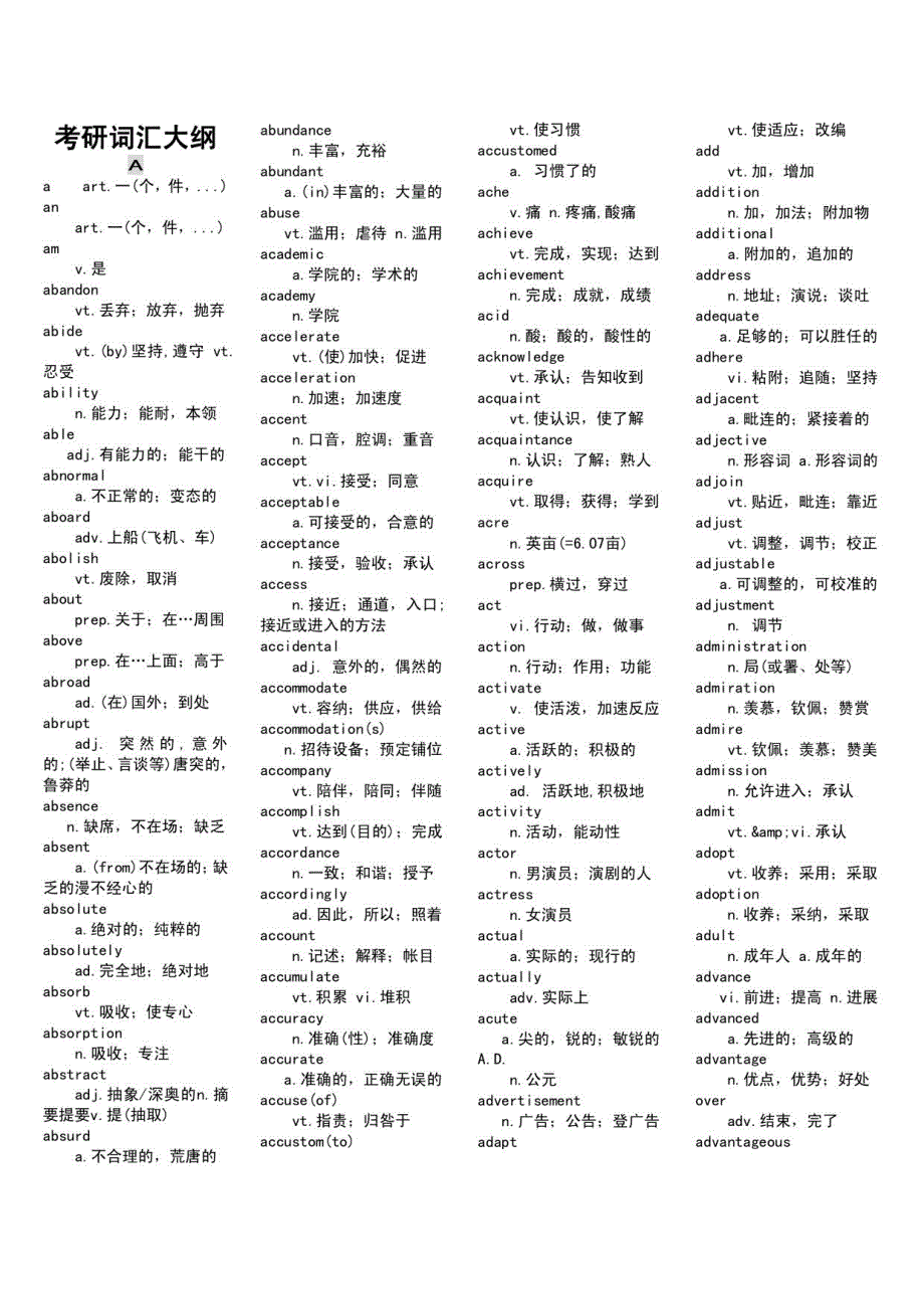 考研词汇大纲2_第1页