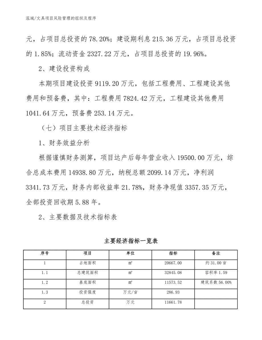 文具项目风险管理的组织及程序_第5页