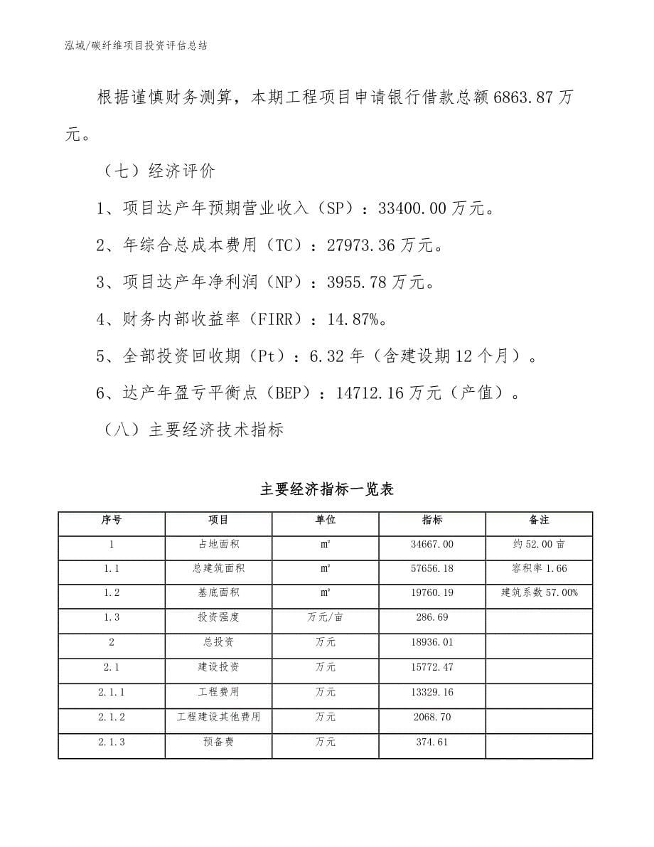 碳纤维项目投资评估总结【参考】_第5页