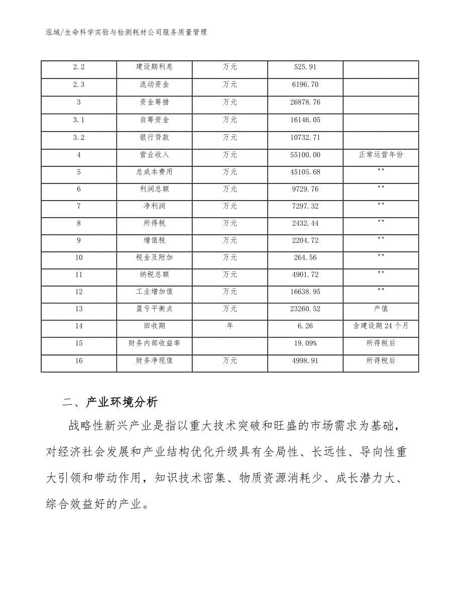 生命科学实验与检测耗材公司服务质量管理（范文）_第5页