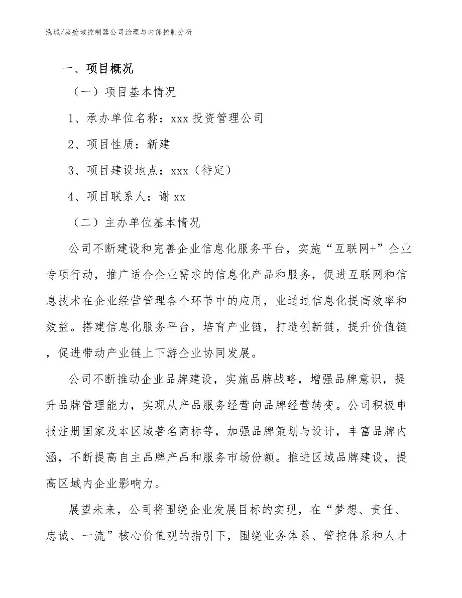 座舱域控制器公司治理与内部控制分析_第3页