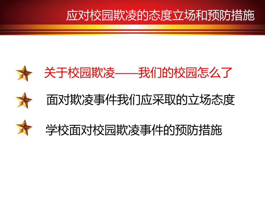 面对校园欺凌的态度立场和应对措施课件_第3页