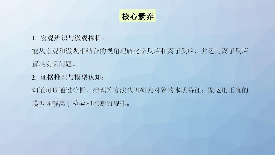 高三化学复习ppt课件7：离子共存-离子的检验和推断_第3页