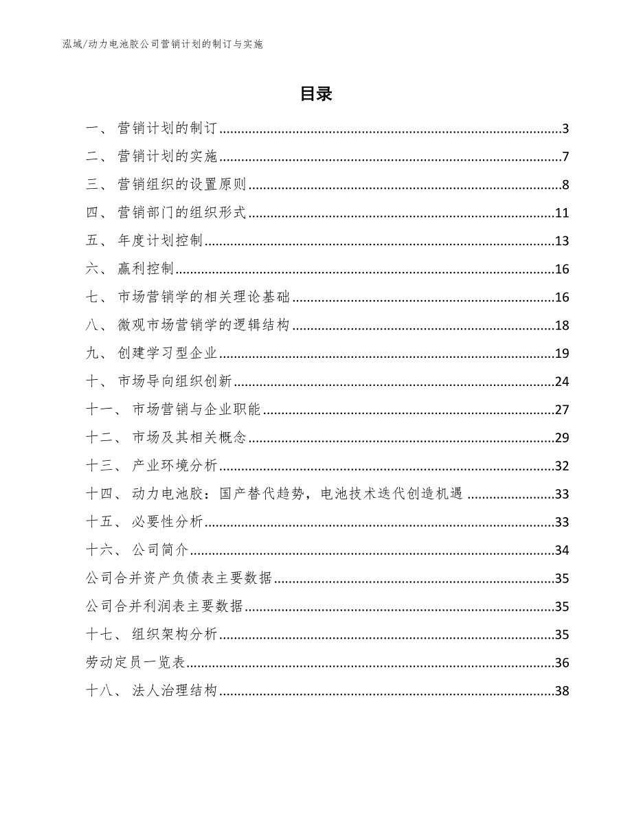 动力电池胶公司营销计划的制订与实施_第2页