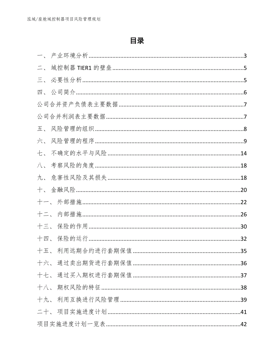 座舱域控制器项目风险管理规划（参考）_第2页