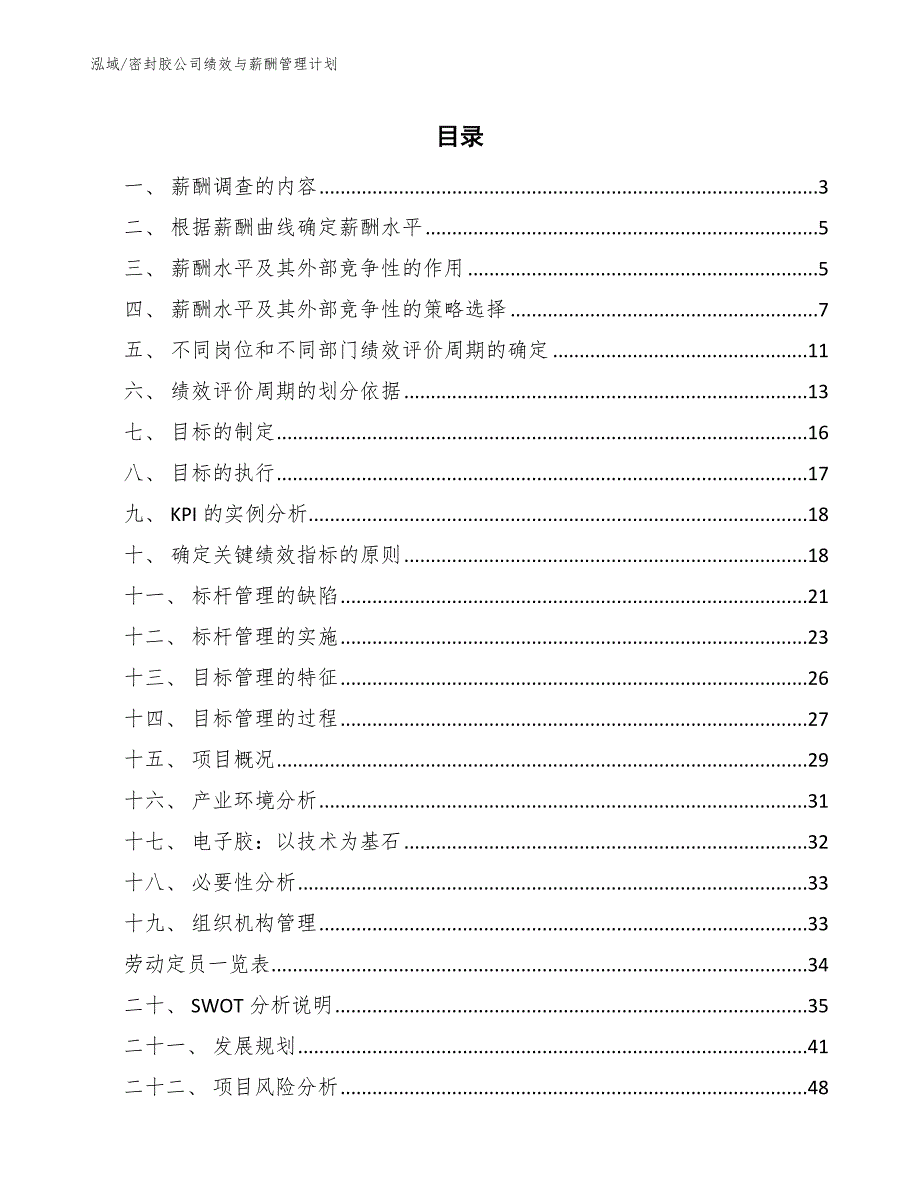 密封胶公司绩效与薪酬管理计划_第2页