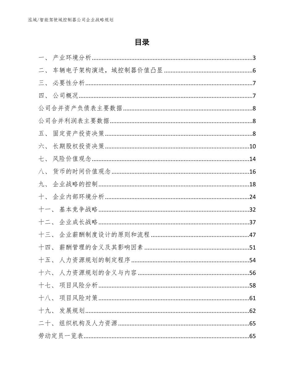 智能驾驶域控制器公司企业战略规划【参考】_第2页