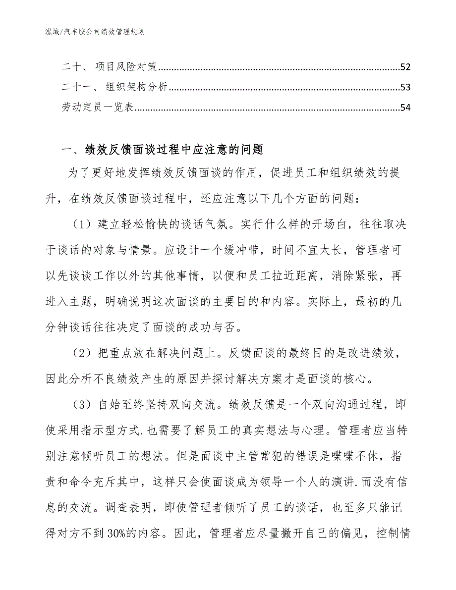 汽车胶公司绩效管理规划（范文）_第2页