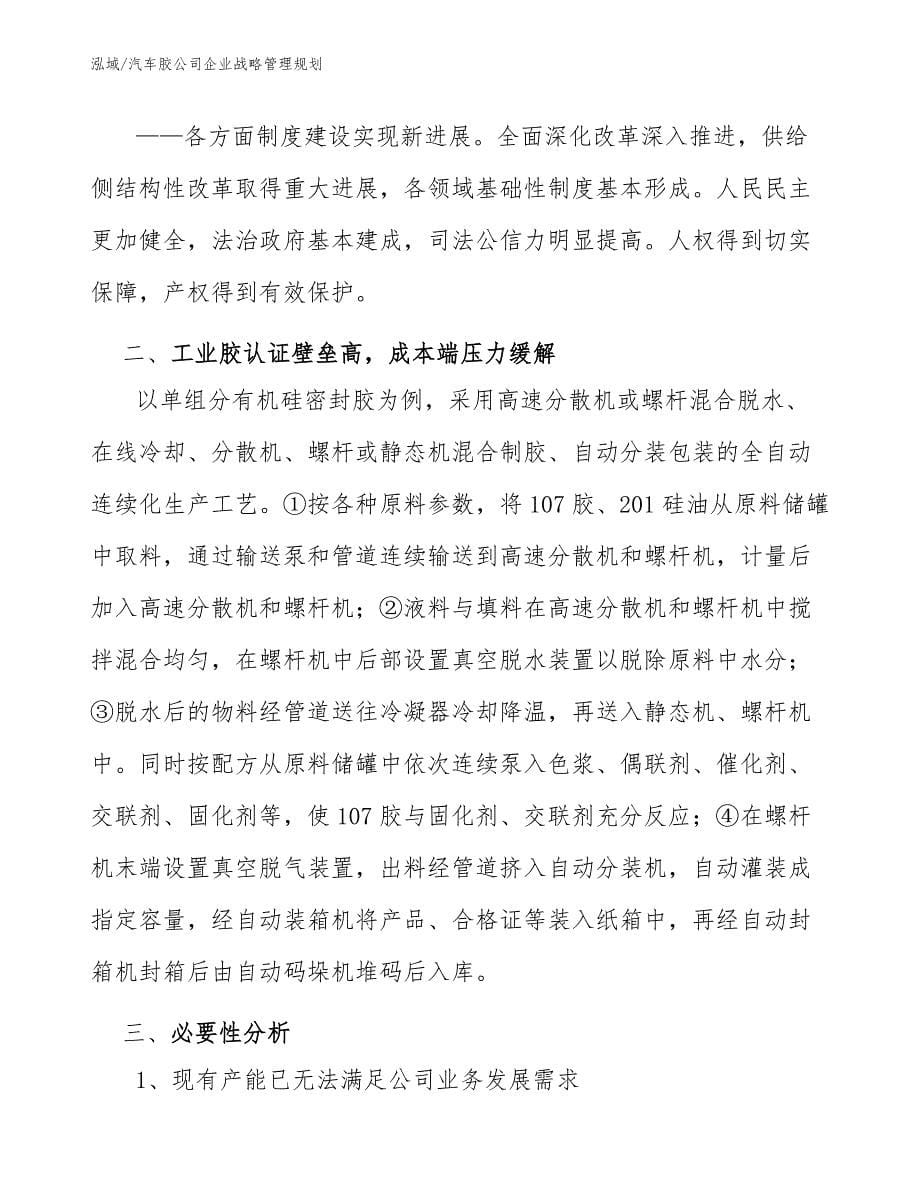 汽车胶公司企业战略管理规划_第5页