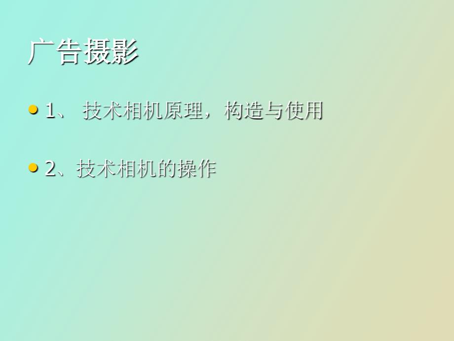 摄影师三级复习之二广告摄影、技术相机_第2页