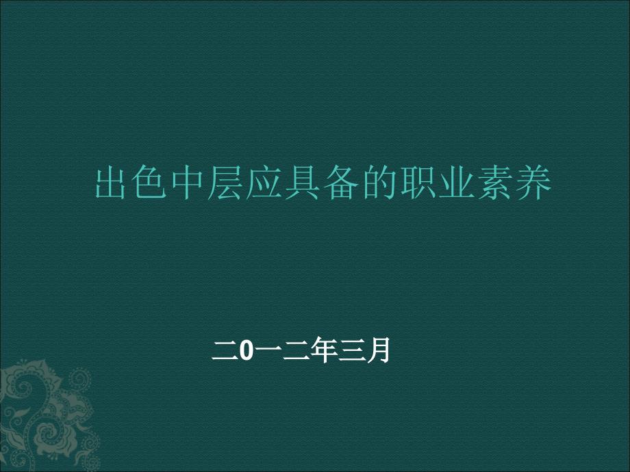 中层领导培训稿PPT课件_第1页