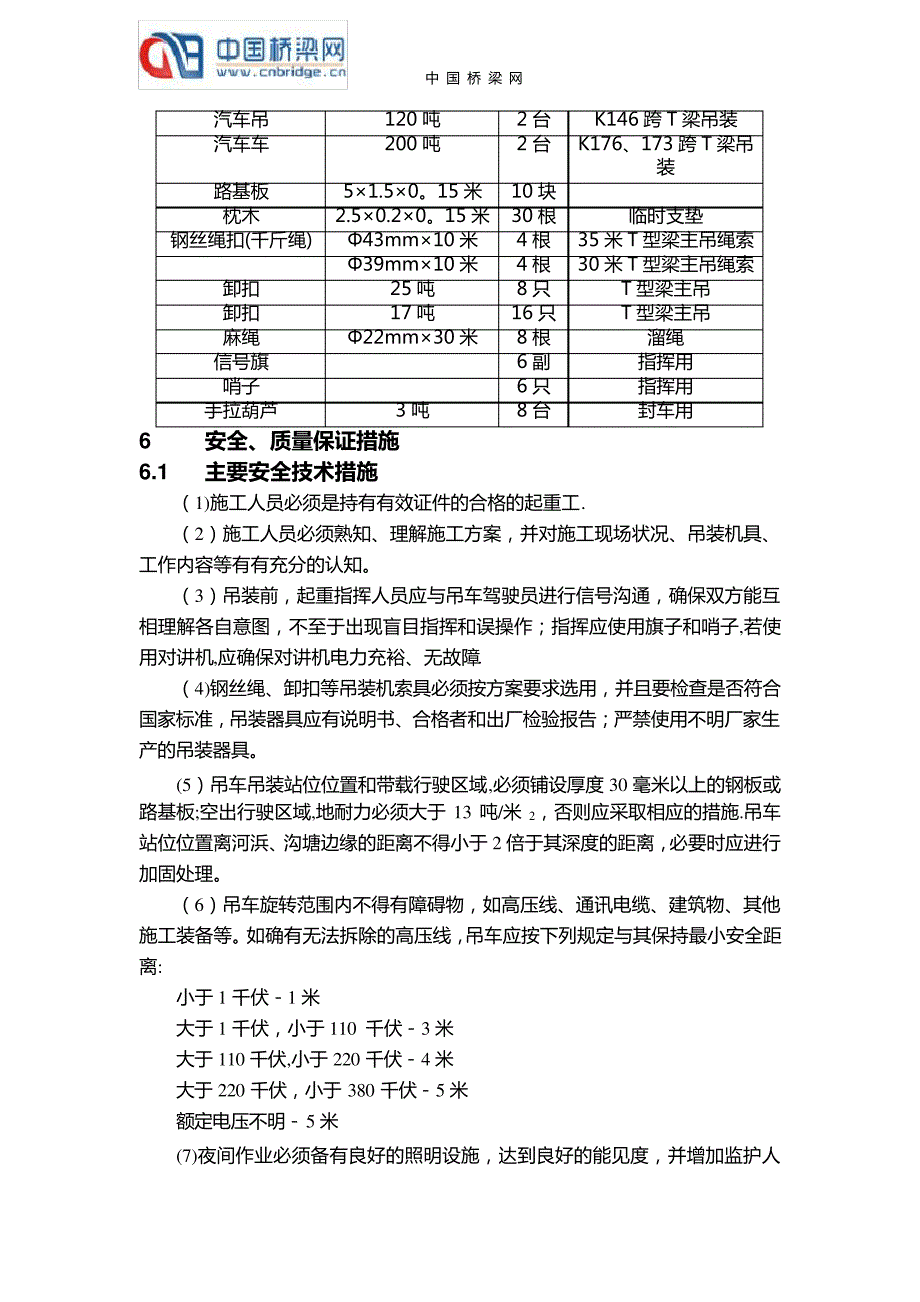 T梁体架设施工方案_第4页