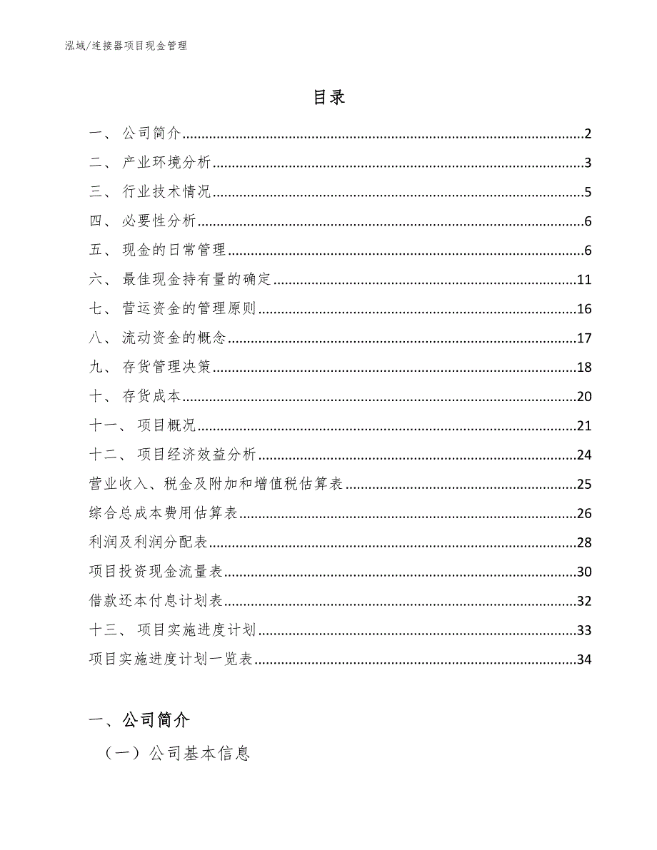 连接器项目现金管理_第2页