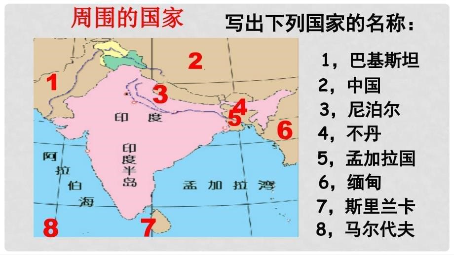 七年级地理下册 7.3 印度（第1课时）课件 新人教版_第5页