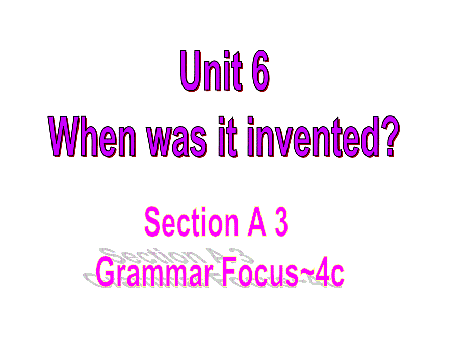 人教版英语九年级上册课件Unit6grammarfocus_第1页