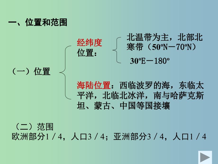 2019版高二地理 区域地理 俄罗斯复习课件.ppt_第4页