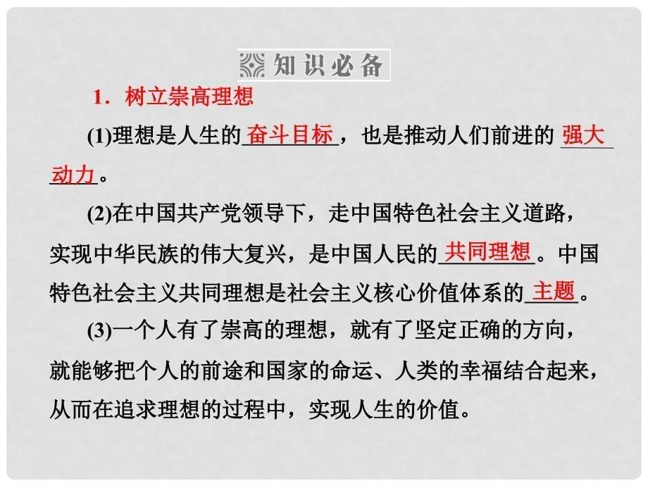 高中政治 第1部分 第四单元 综合探究及单元归纳课件 新人教版必修4_第5页