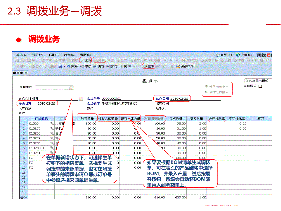 用友U8客户经理中级课程-服务序列课程-库存管理课件_第4页