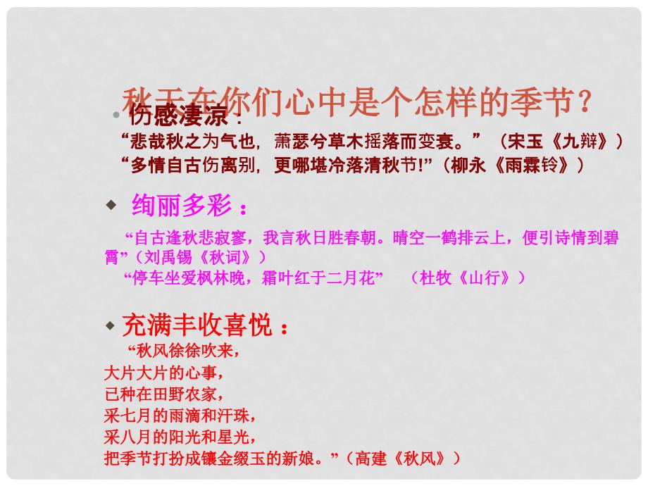 甘肃省张掖市第六中学七年级语文上册《颂》课件 北师大版_第1页