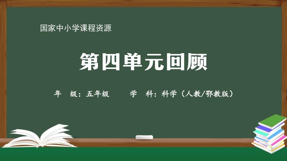 最新人教版五年级科学上册《第四单元回顾》精品课件_第1页