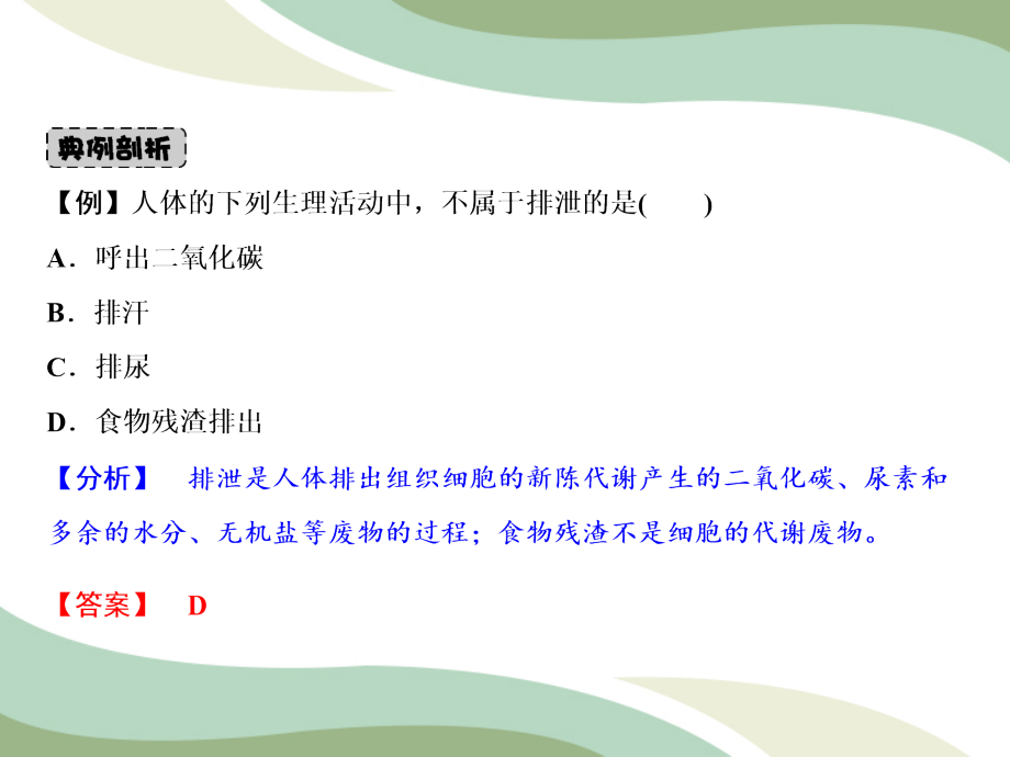 人教版生物七年级下册 第4单元 第5章人体内废物的排出（第课时）：泌尿系统的组成与尿液的形成 课件(共17张PPT)_第4页