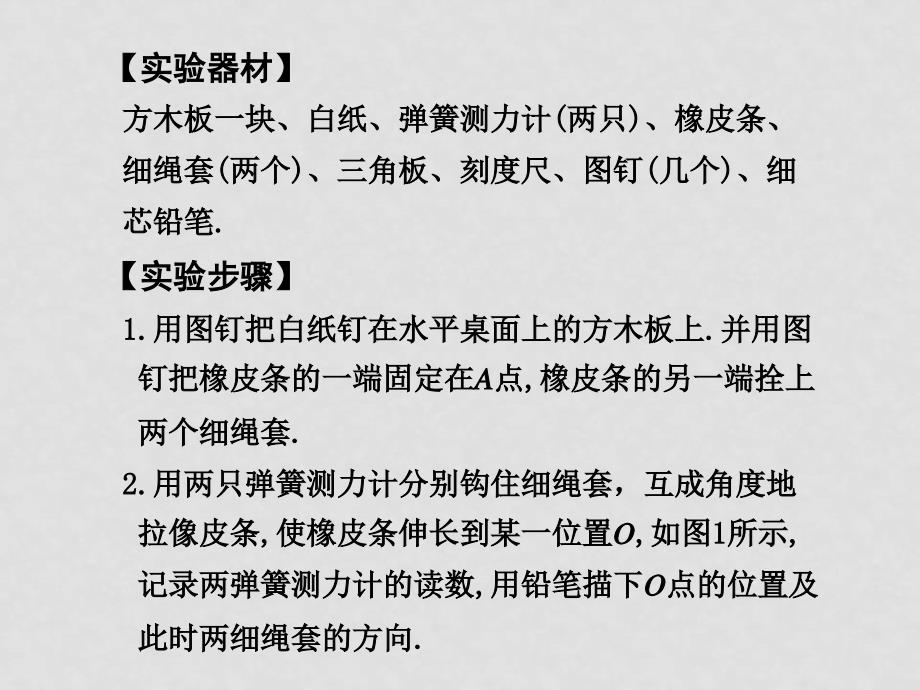 高中物理：实验三 验证力的平行四边形定则课件_第2页