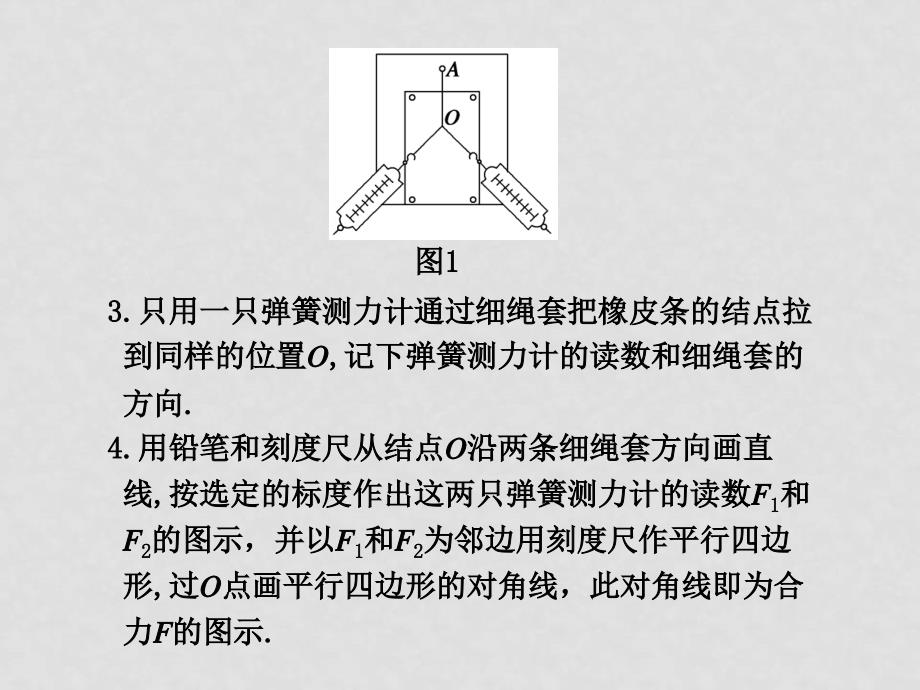 高中物理：实验三 验证力的平行四边形定则课件_第3页