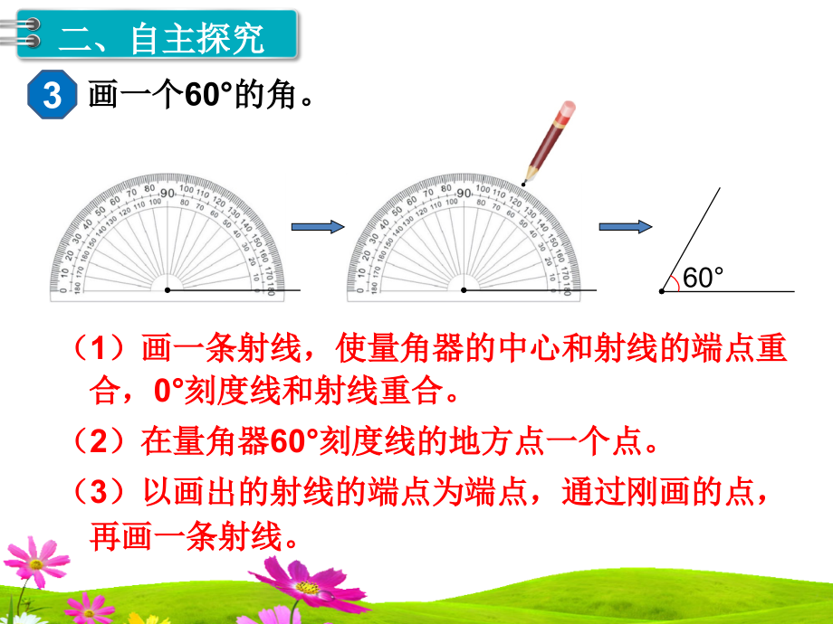 人教版小学四年级数学上册《画角》精品教学课件_第2页