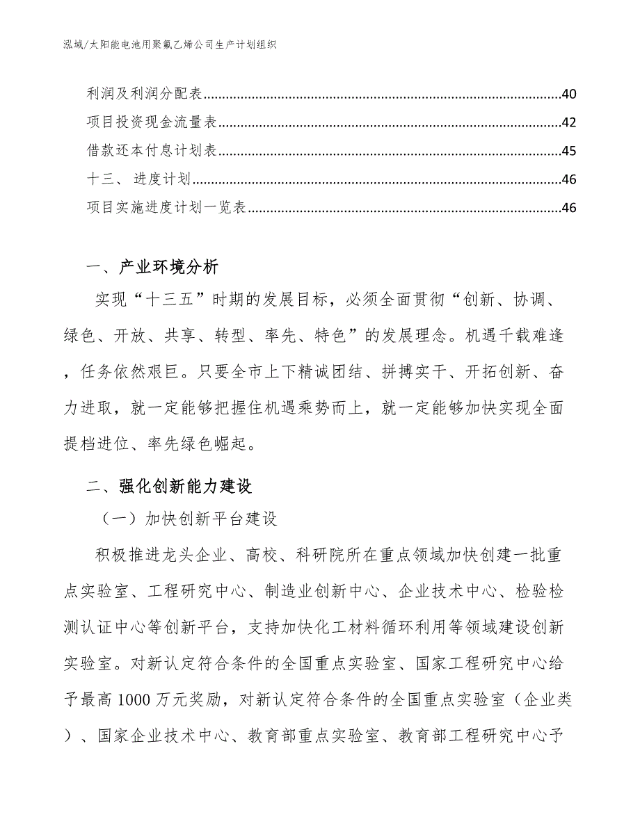 太阳能电池用聚氟乙烯公司生产计划组织【范文】_第2页