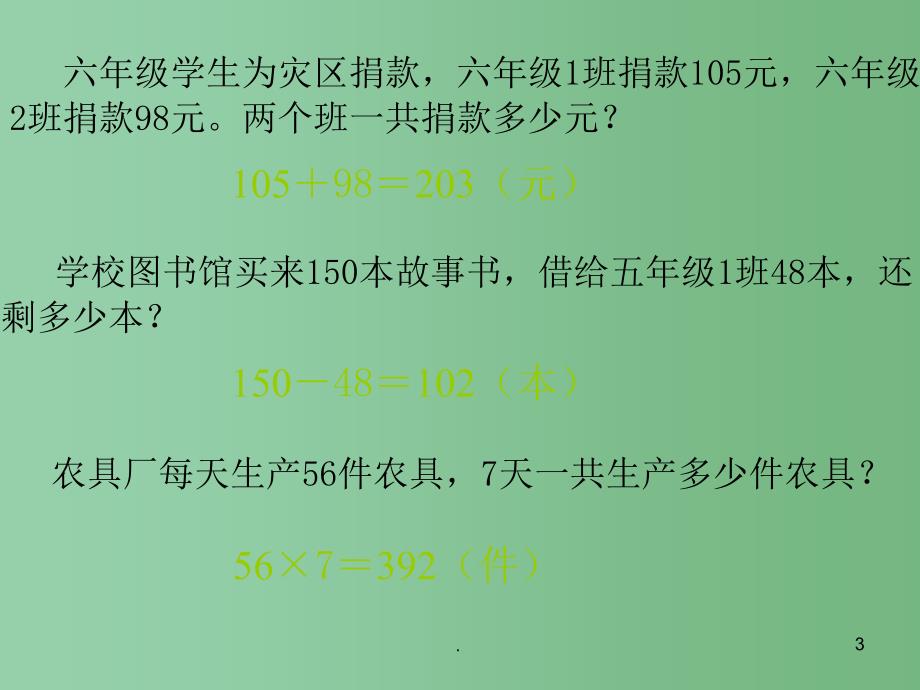 六年级数学下册简单应用题课件人教版_第3页