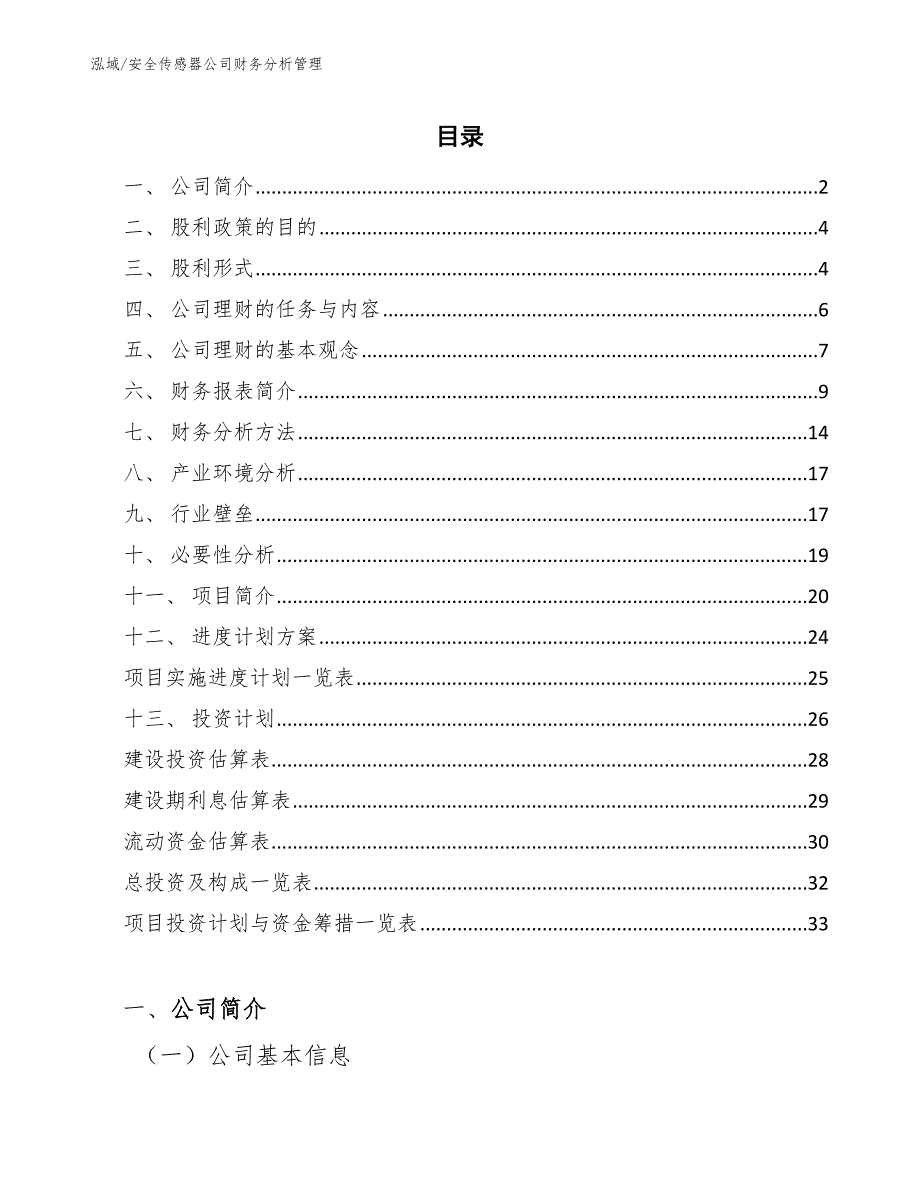 安全传感器公司财务分析管理【参考】_第2页